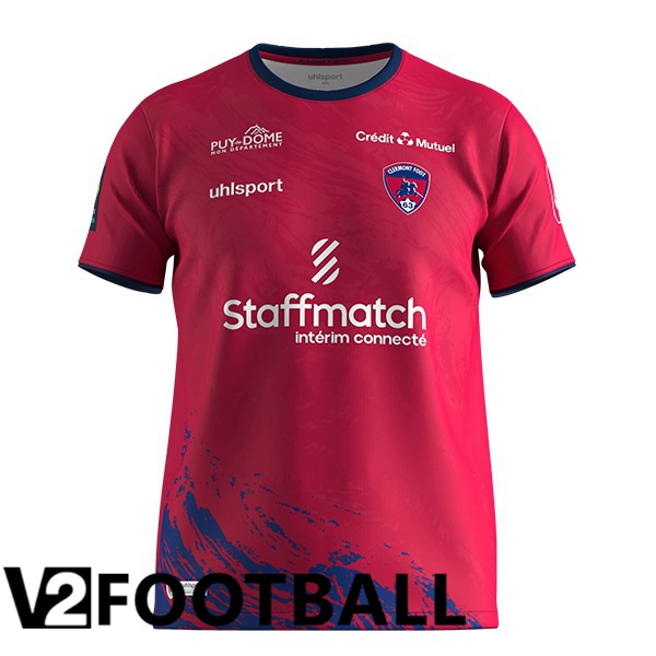 Clermont Foot 63 Football Shirt Home Red 2023/2024