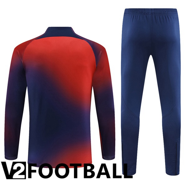 Paris PSG Training Tracksuit Suit Red Blue 2023/2024