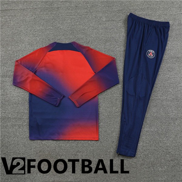 Paris PSG Training Tracksuit Suit Red Blue 2023/2024