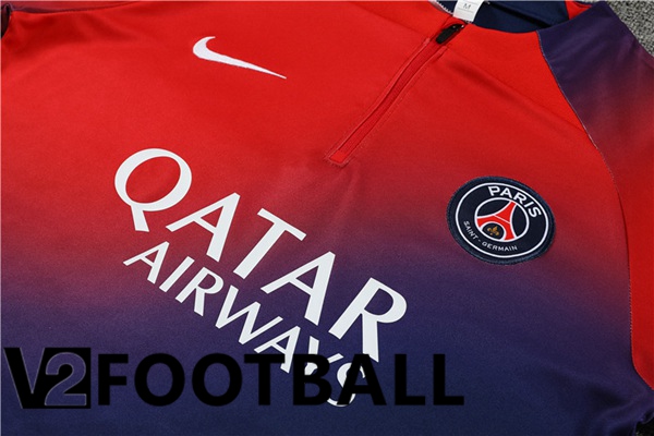 Paris PSG Training Tracksuit Suit Red Blue 2023/2024