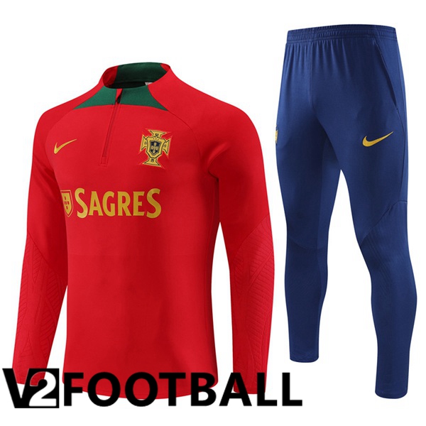 Portugal Training Tracksuit Suit Red 2023/2024