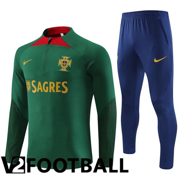 Portugal Training Tracksuit Suit Green 2023/2024