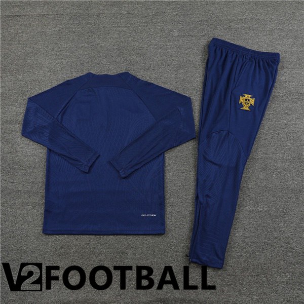 Portugal Training Tracksuit Suit Royal Bluee 2023/2024