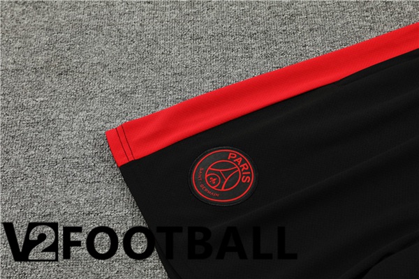 Paris PSG Training T Shirt + Shorts Black 2023/2024