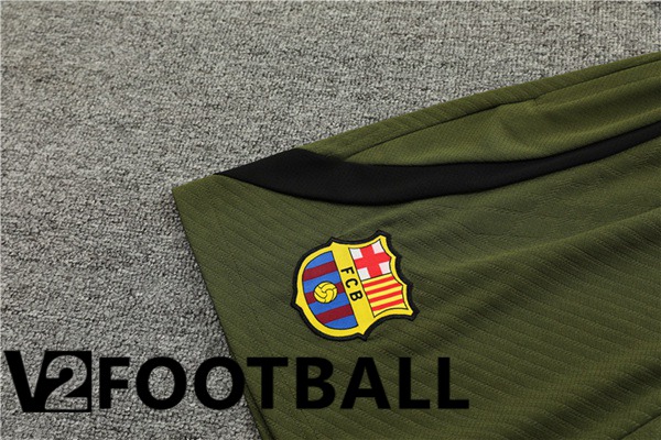 FC Barcelona Training T Shirt + Shorts White 2023/2024