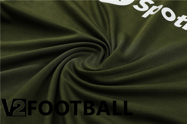 FC Barcelona Training T Shirt + Shorts Green 2023/2024