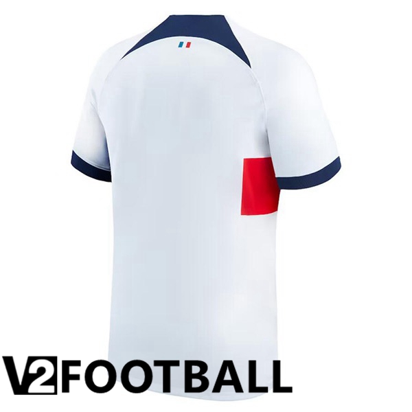 Paris PSG Football Shirt Away White 2023/2024