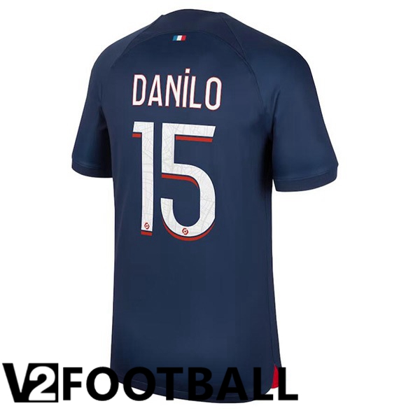 Paris PSG (Danilo 15) Football Shirt Home Royal Bluee 2023/2024
