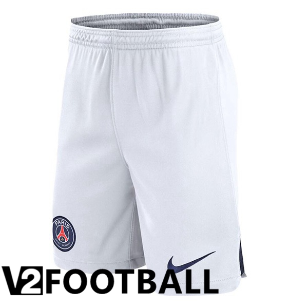 Paris PSG Soccer Shorts Away White 2023/2024