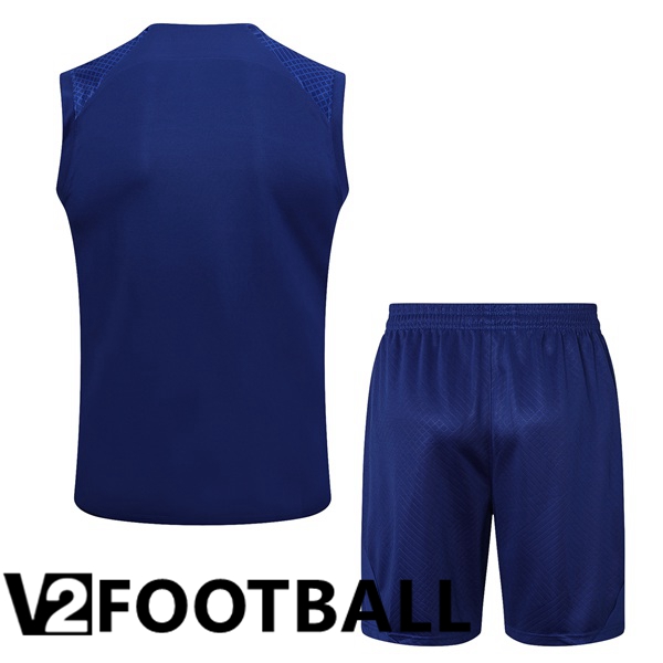 FC Barcelona Soccer Vest + Shorts Blue 2023/2024