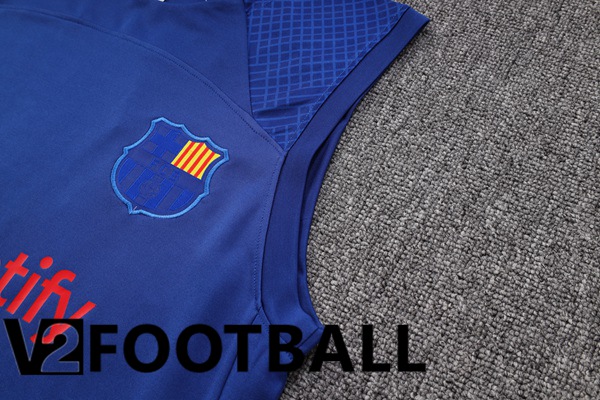 FC Barcelona Soccer Vest + Shorts Blue 2023/2024