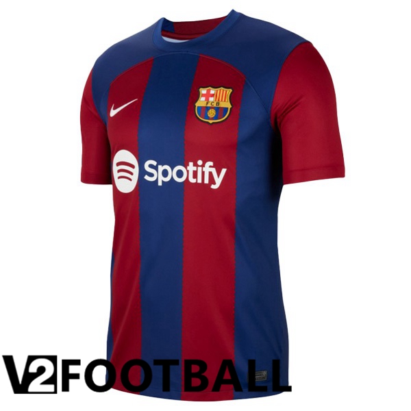 FC Barcelona Football Shirt Home Blue Red 2023/2024
