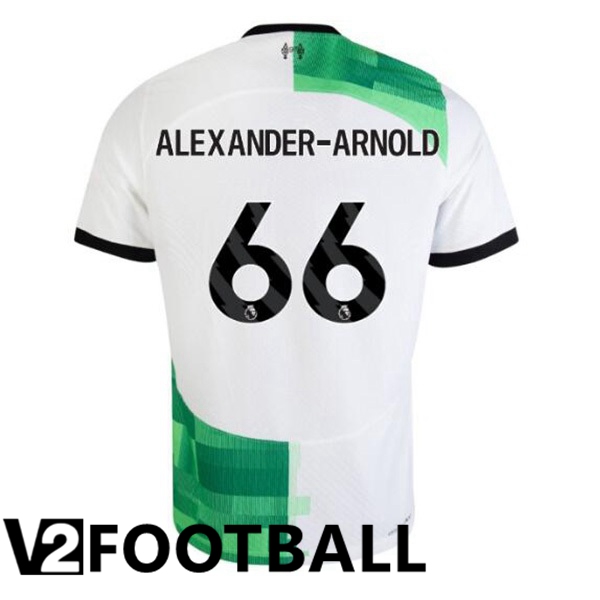 FC Liverpool (ALEXANDER-ARNOLD 66) Football Shirt Away White Green 2023/2024