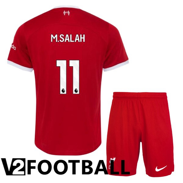 FC Liverpool (M.SALAH 11) Kids Football Shirt Home Red 2023/2024