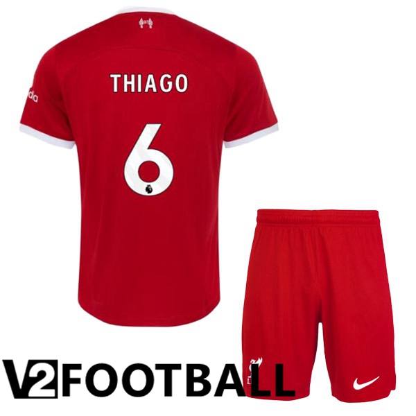 FC Liverpool (THIAGO 6) Kids Football Shirt Home Red 2023/2024