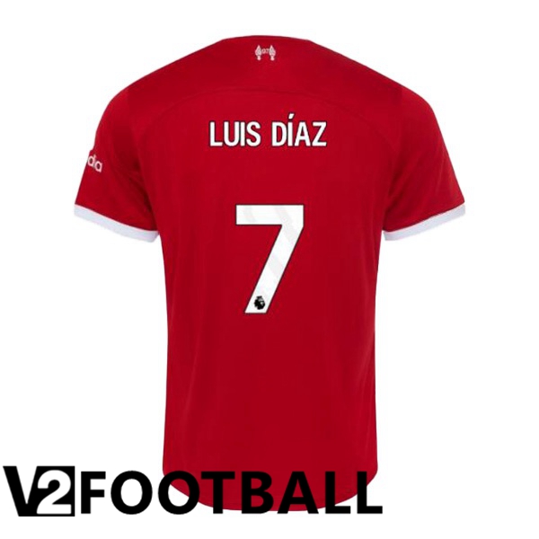 FC Liverpool (LUIS DÍAZ 7) Football Shirt Home Red 2023/2024