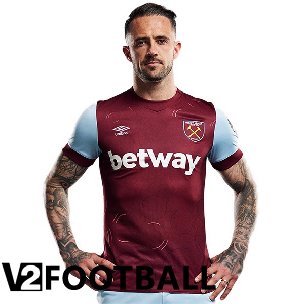 West Ham Football Shirt Home Red 2023/2024