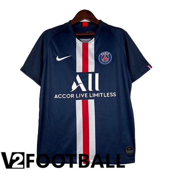 Paris PSG Retro Football Shirt Home Royal Bluee 2019-2020