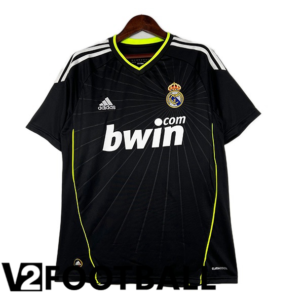 Real Madrid Retro Football Shirt Away Black 2010-2011