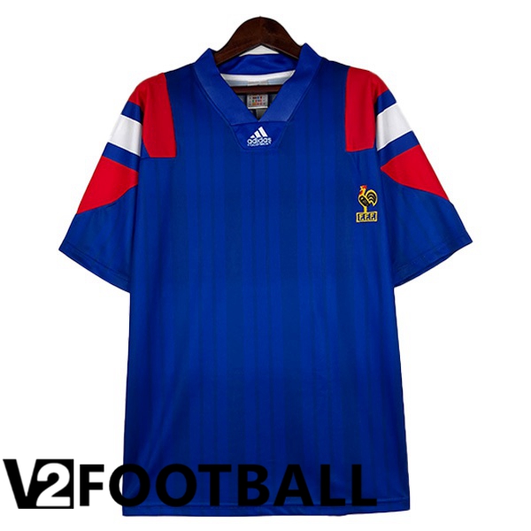 France Retro Football Shirt Home Blue 1992-1994