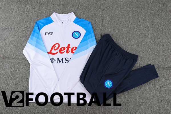 SSC Napoli Training Tracksuit Suit White 2023/2024