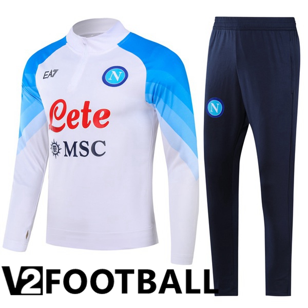 SSC Napoli Training Tracksuit Suit White 2023/2024