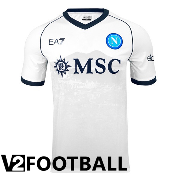 SSC Napoli Football Shirt Away White 2023/2024