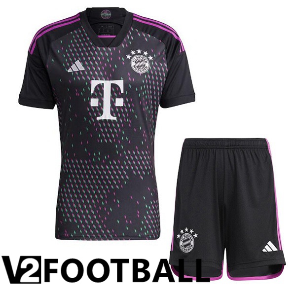 Bayern Munich Kids Away Soccer Shirt Black 2023/2024