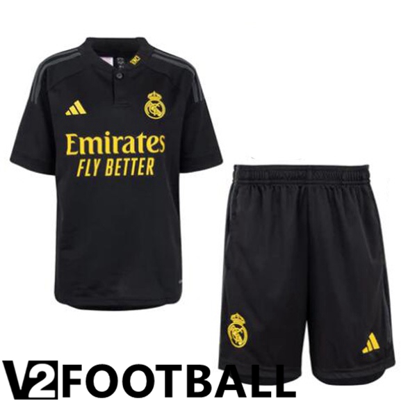 Real Madrid Kids Third Soccer Shirt Black 2023/2024