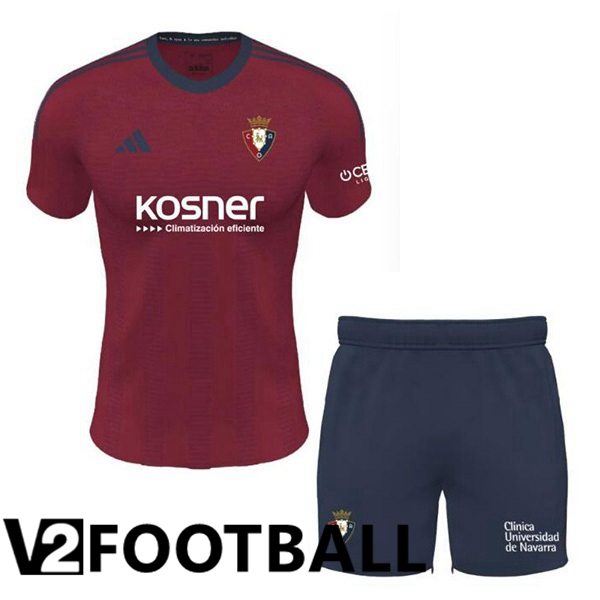 CA Osasuna Kids Home Soccer Shirt Red 2023/2024