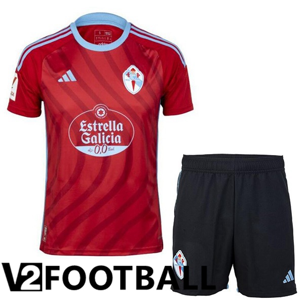 Celta Vigo Kids Away Soccer Shirt Red 2023/2024