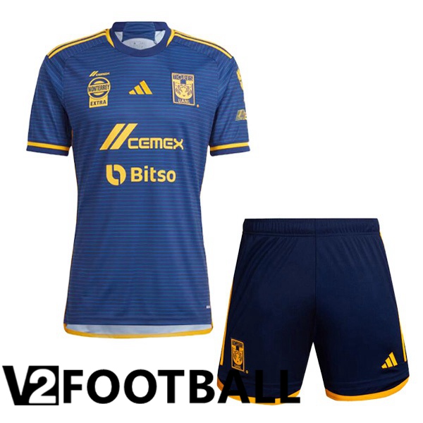 Tigres UANL Kids Away Soccer Shirt Blue 2023/2024