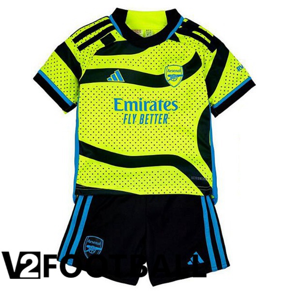 Arsenal Kids Away Soccer Shirt Green 2023/2024