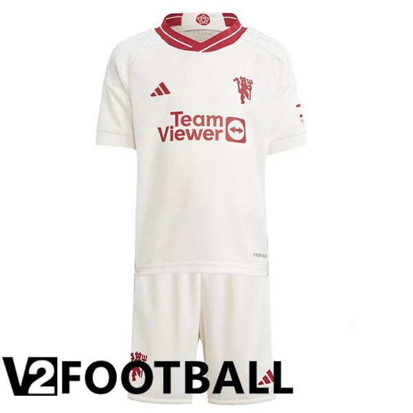Manchester United Kids Third Soccer Shirt White 2023/2024