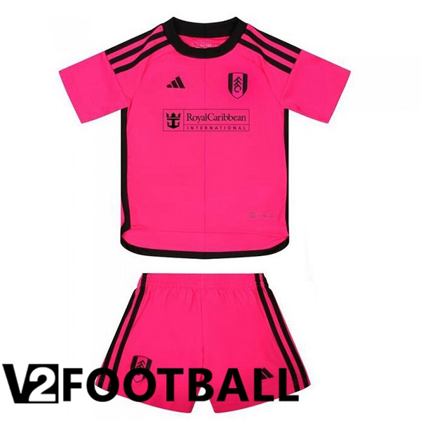 Fulham FC Kids Away Soccer Shirt Rose 2023/2024