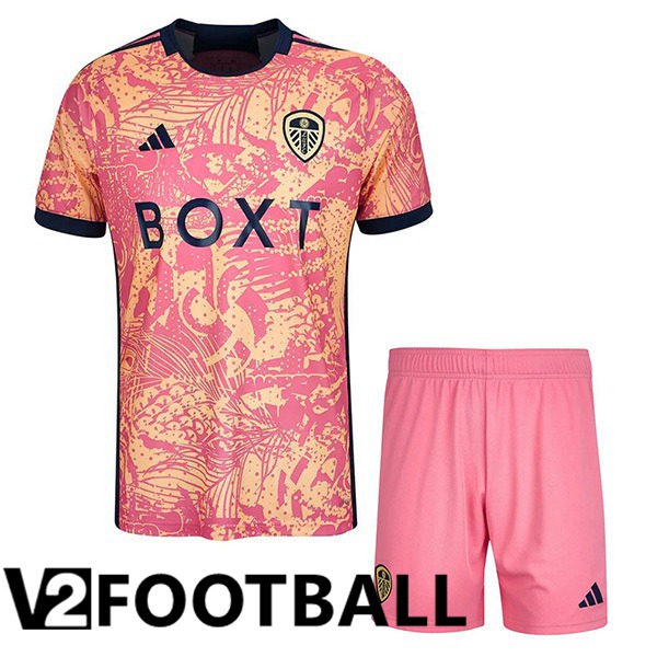 Leeds United Kids Third Soccer Shirt Rose 2023/2024