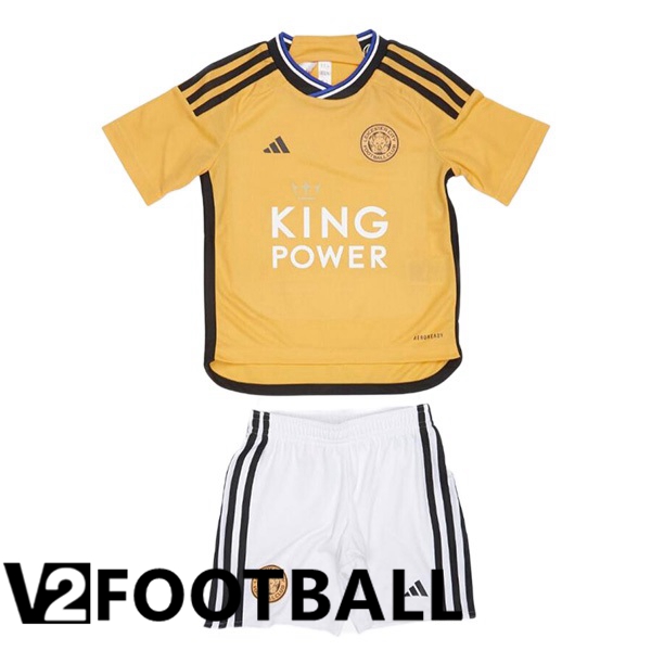 Leicester City Kids Third Soccer Shirt Yellow 2023/2024