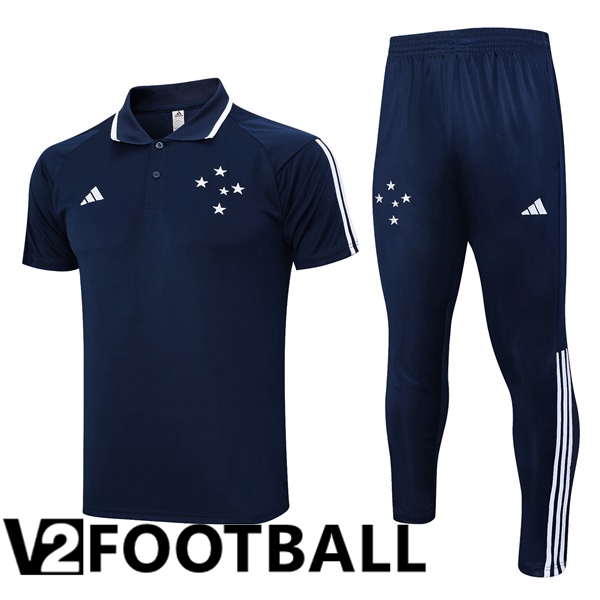 Cruzeiro EC Soccer Polo + Pants Blue Royal 2023/2024