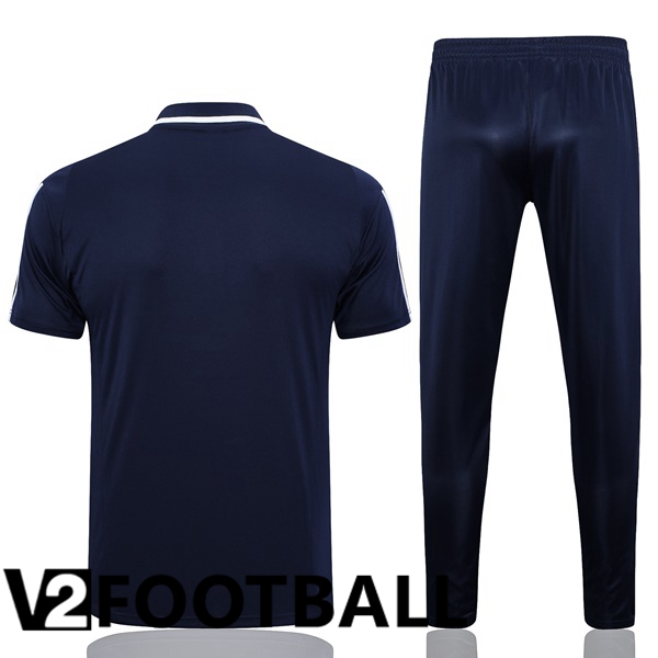 Italy Soccer Polo + Pants Blue Royal 2023/2024