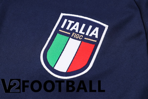 Italy Soccer Polo + Pants Blue Royal 2023/2024