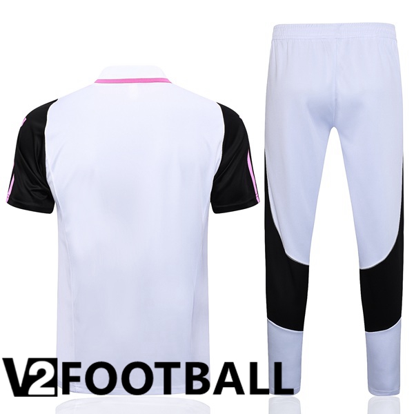 Juventus Soccer Polo + Pants White 2023/2024