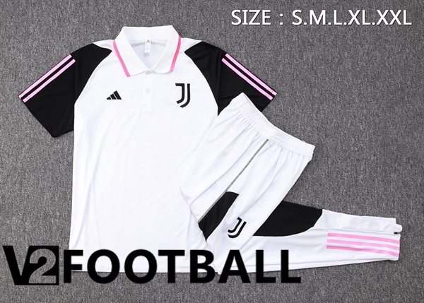 Juventus Soccer Polo + Pants White 2023/2024