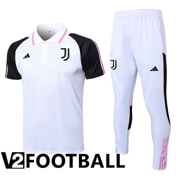 Juventus Soccer Polo + Pants White 2023/2024