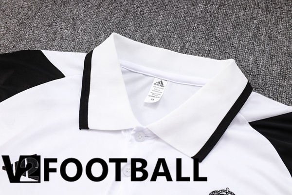 Real Madrid Soccer Polo + Pants White 2023/2024