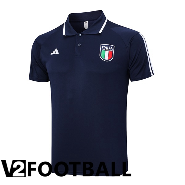 Italy Soccer Polo Blue Royal 2023/2024