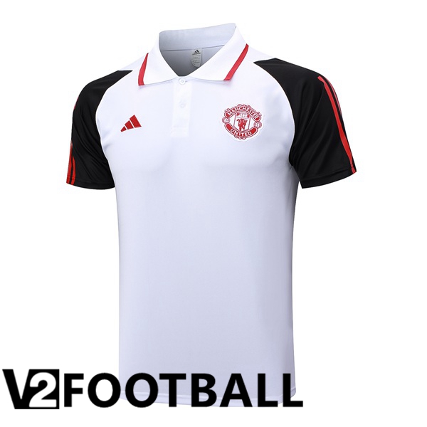 Manchester United Soccer Polo White 2023/2024