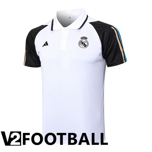 Real Madrid Soccer Polo White 2023/2024