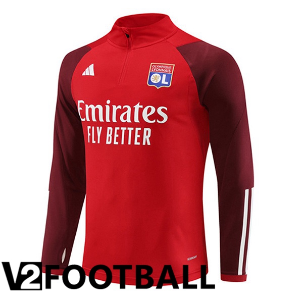 Lyon OL Training Sweatshirt Red 2023/2024