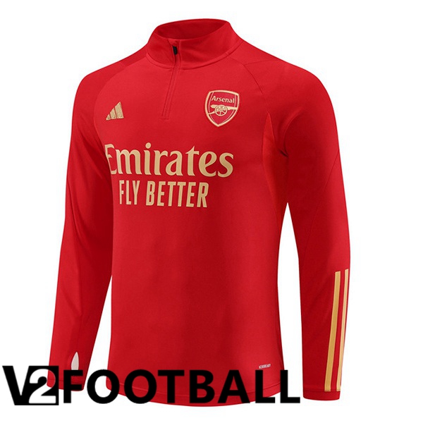 Arsenal Training Sweatshirt Red 2023/2024