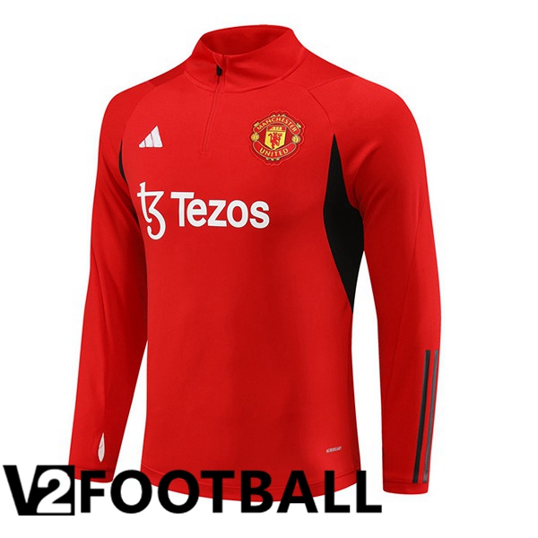 Manchester United Training Sweatshirt Red 2023/2024